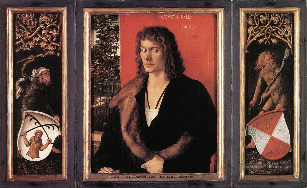 Portrait d’Oswolt Krel complet Renaissance du Nord Albrecht Dürer Peintures à l'huile